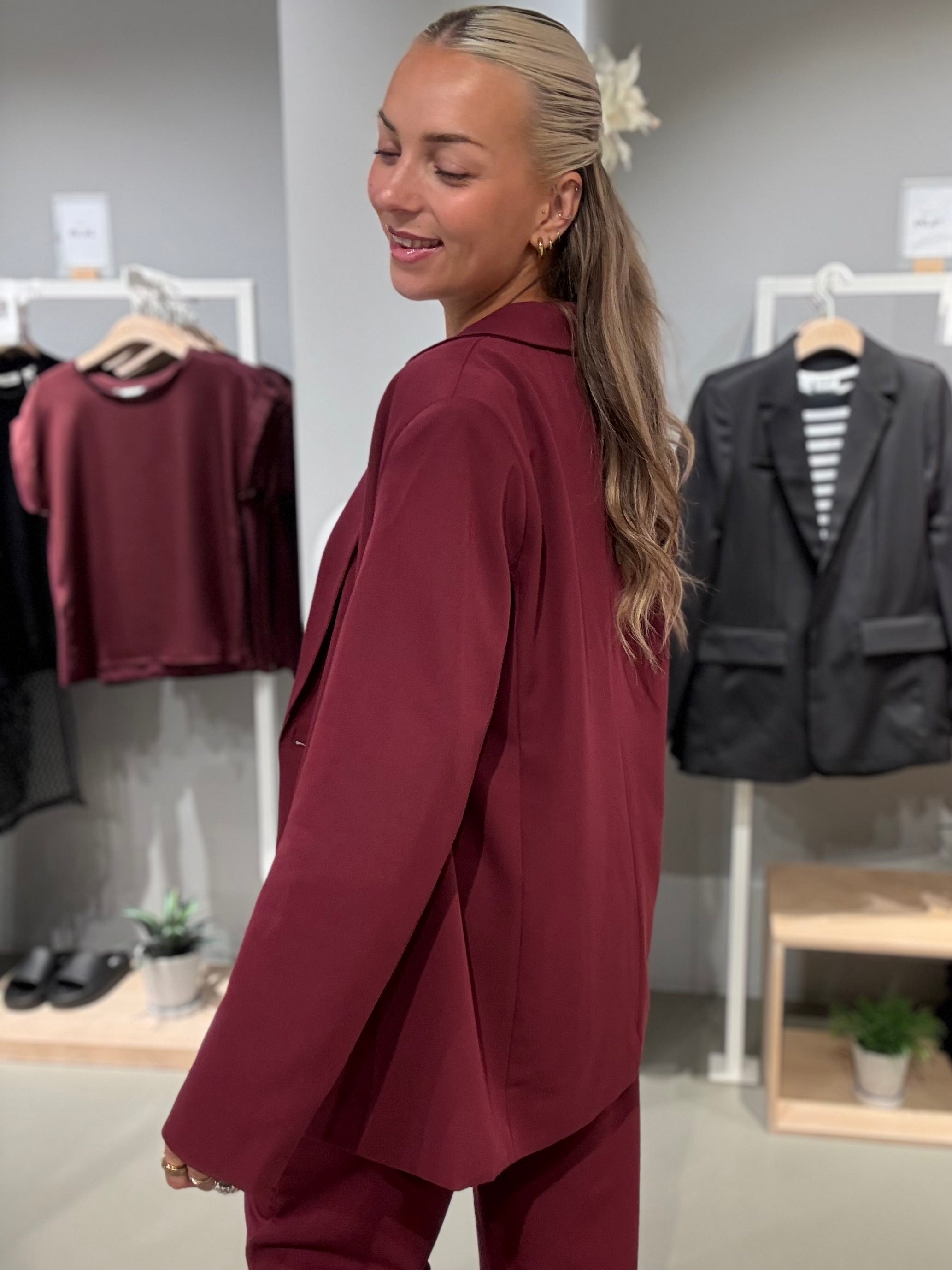 PCKAMIL Blazer - Tawny Port